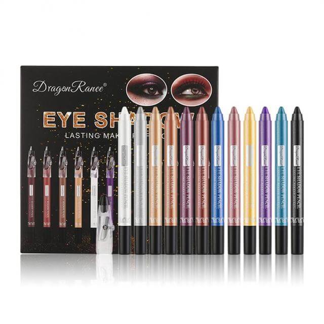 12 Colors Eyeshadow Pencil Set - Monroe 